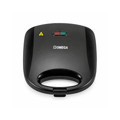 Omega 2-Slice Triangle Plate Sandwich Maker 750W Black OM-S25 BK