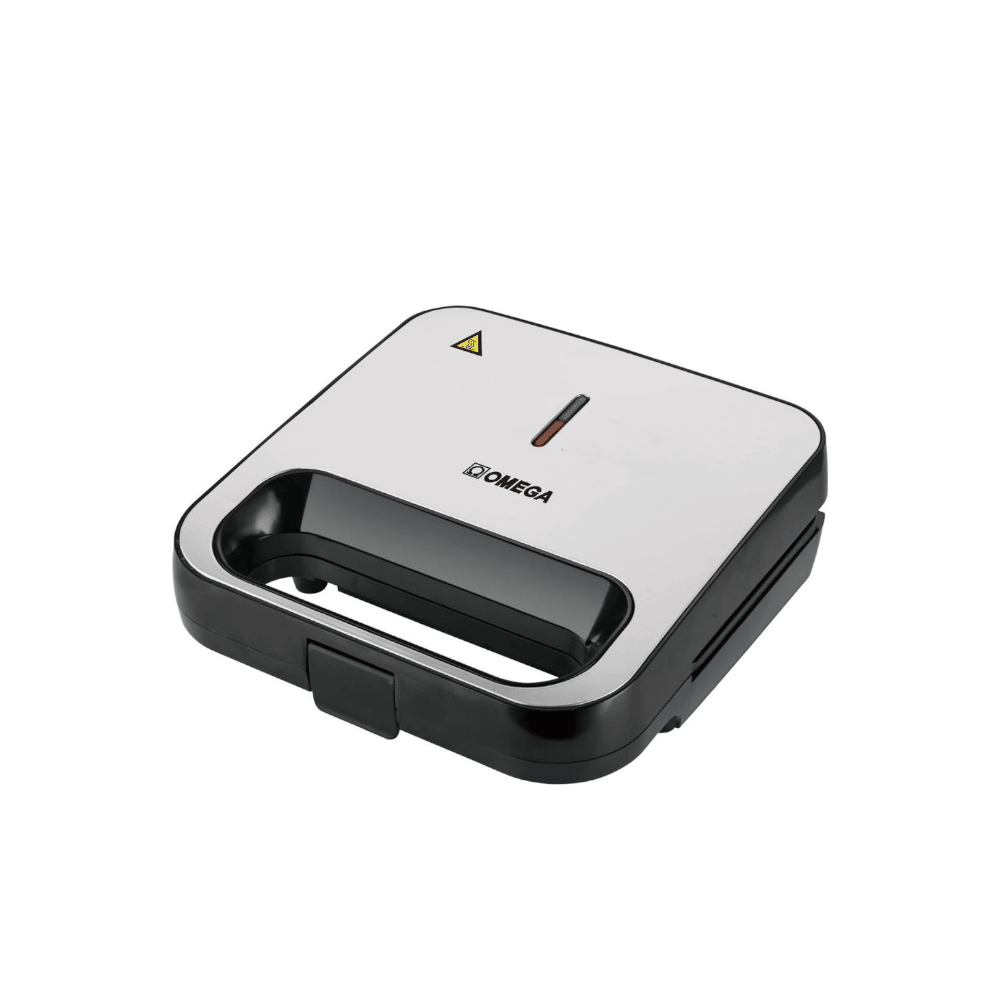 Omega 2-Slice Triangle Plate Sandwich Maker 750W White OM-S27 WH
