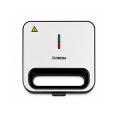 Omega 2-Slice Triangle Plate Sandwich Maker 750W White OM-S27 WH