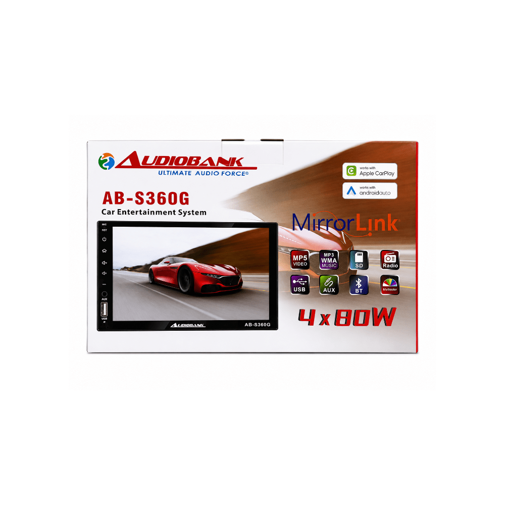 AudioBank 7" Digital Double Din TFT Touch Screen AB-S360G
