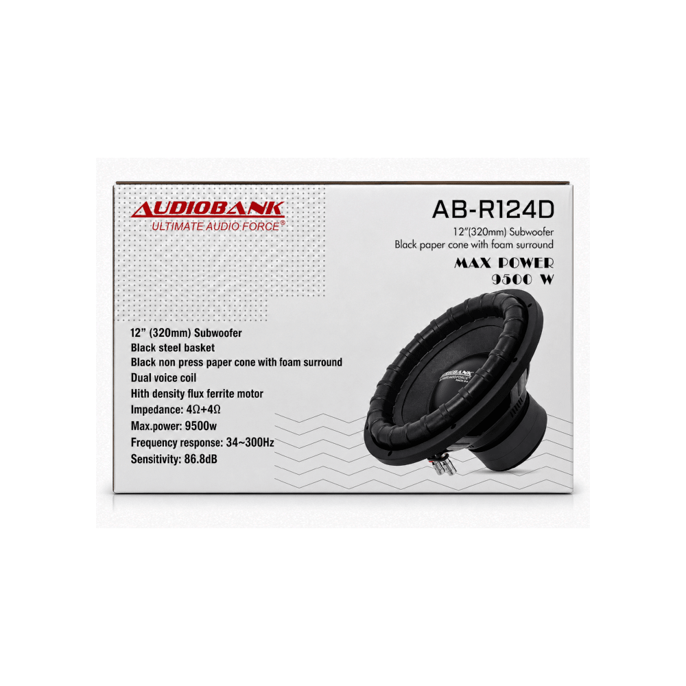 AudioBank 12" Rage Subwoofer 9500W AB-R124D