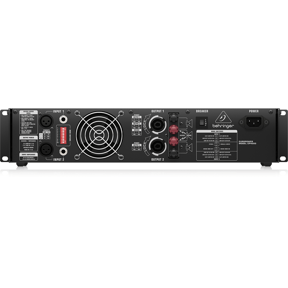 Behringer 4000W 2-Channel Speaker Amplifier EP4000