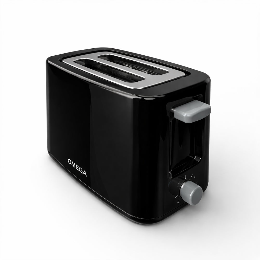 Omega Black Anti-Slip Base Toaster OM-S12