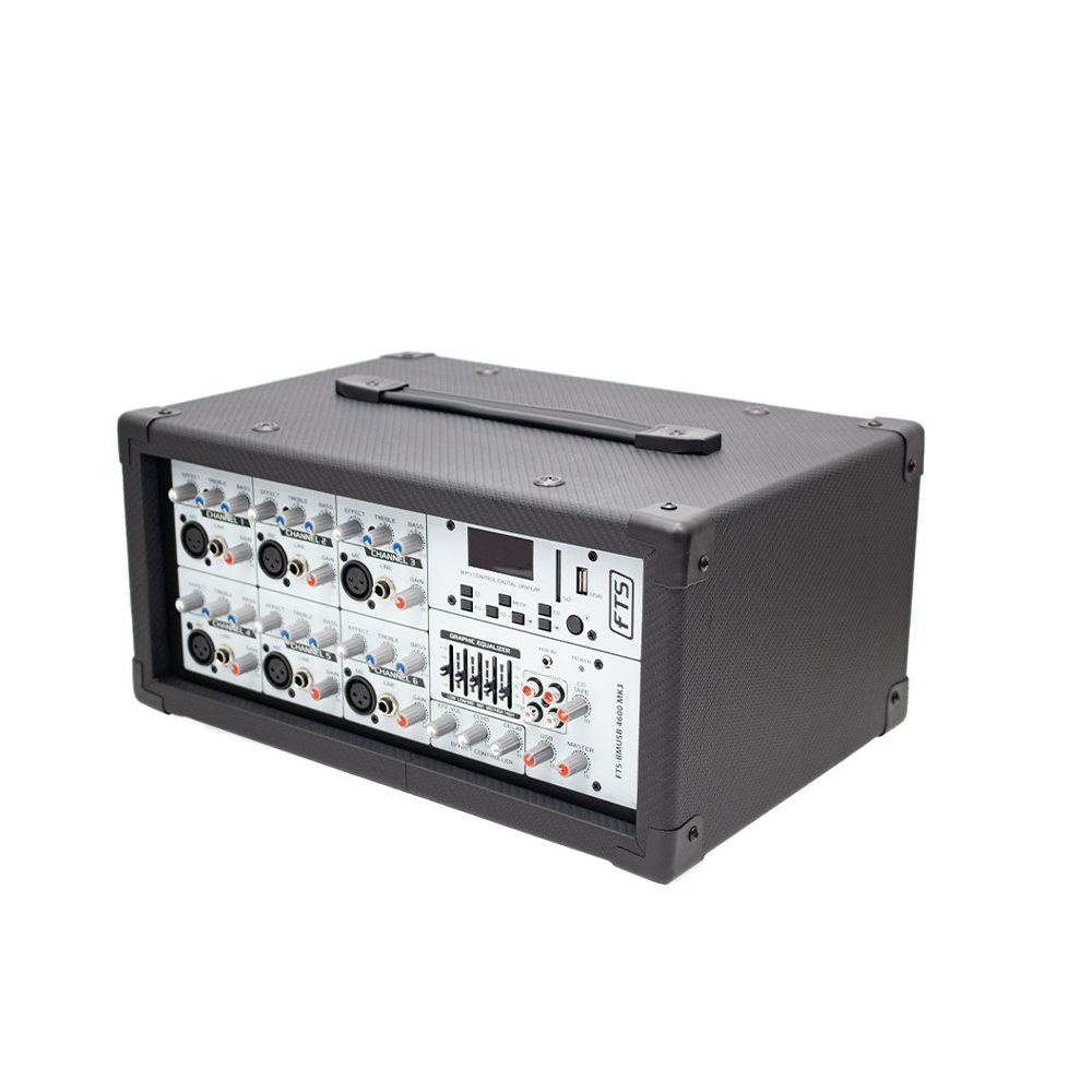 FTS 6-Channel Power Mixer FTS-BMUSB-4600 (MK3)