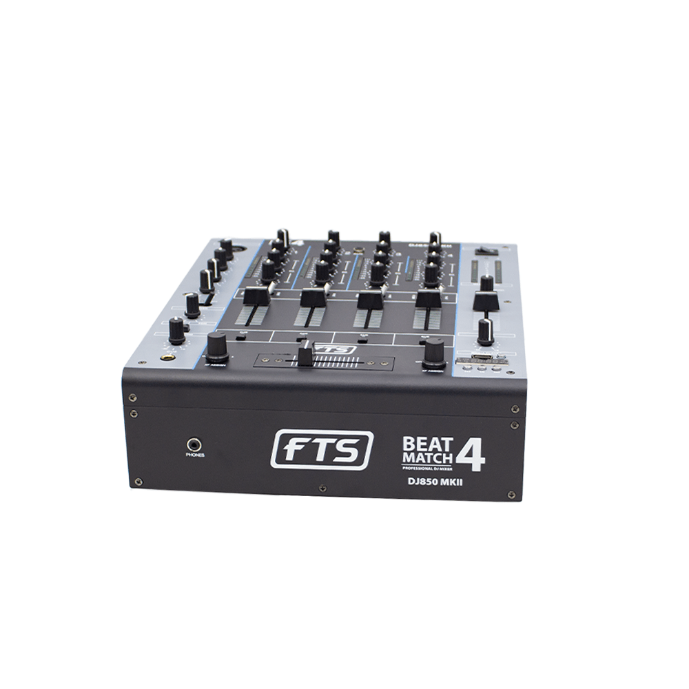 FTS Beat Match 4-CH DJ Mixer FTS-DJ850 MKII