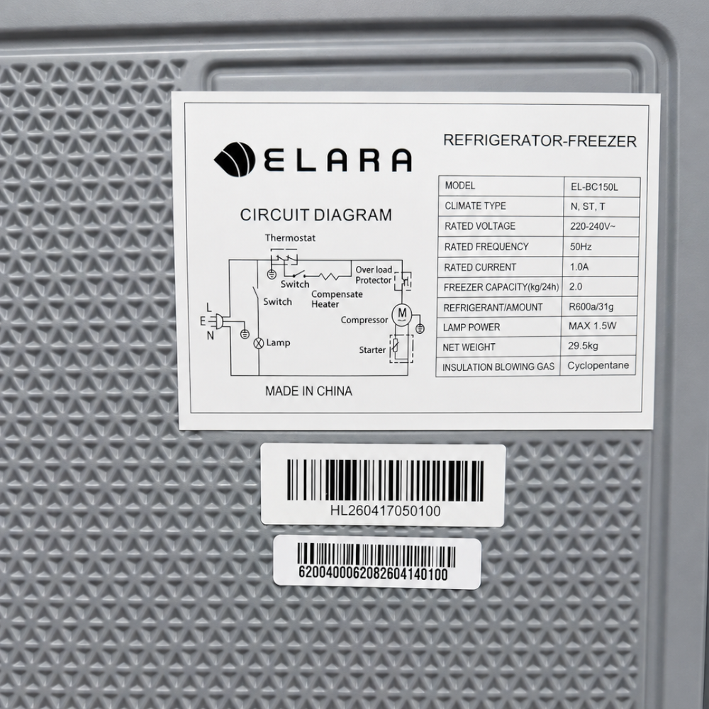 Elara 150L Refrigerator EL-BC150L
